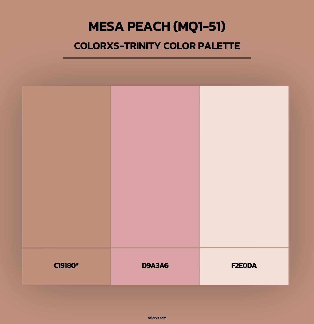Mesa Peach (MQ1-51) - Colorxs Trinity Palette