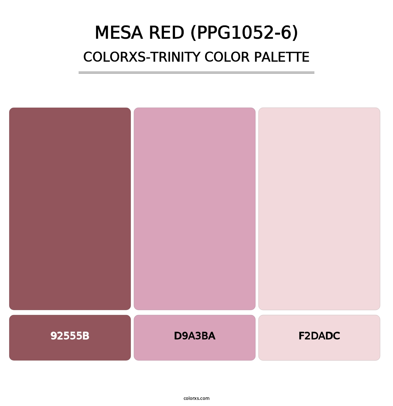 Mesa Red (PPG1052-6) - Colorxs Trinity Palette