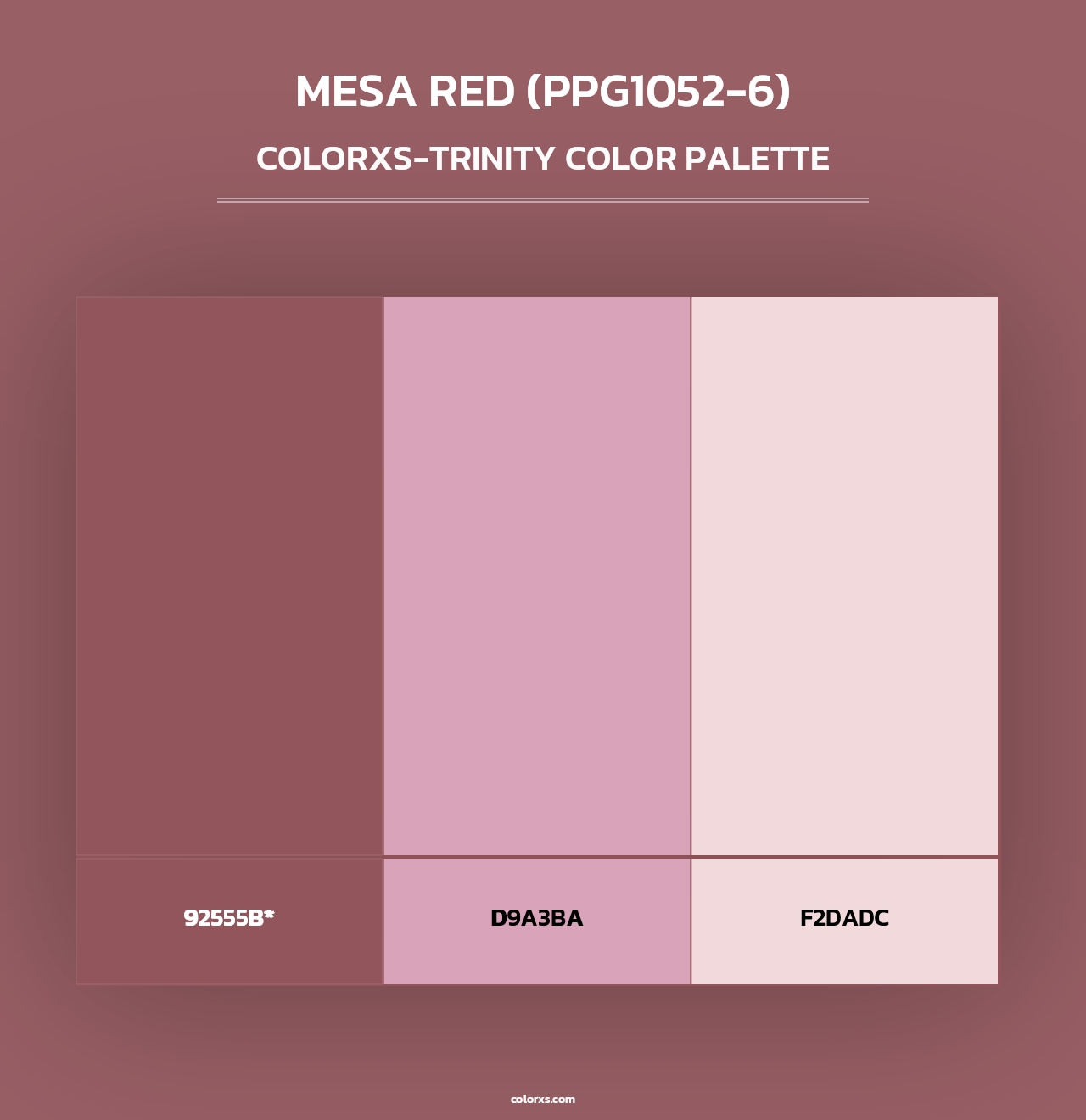 Mesa Red (PPG1052-6) - Colorxs Trinity Palette