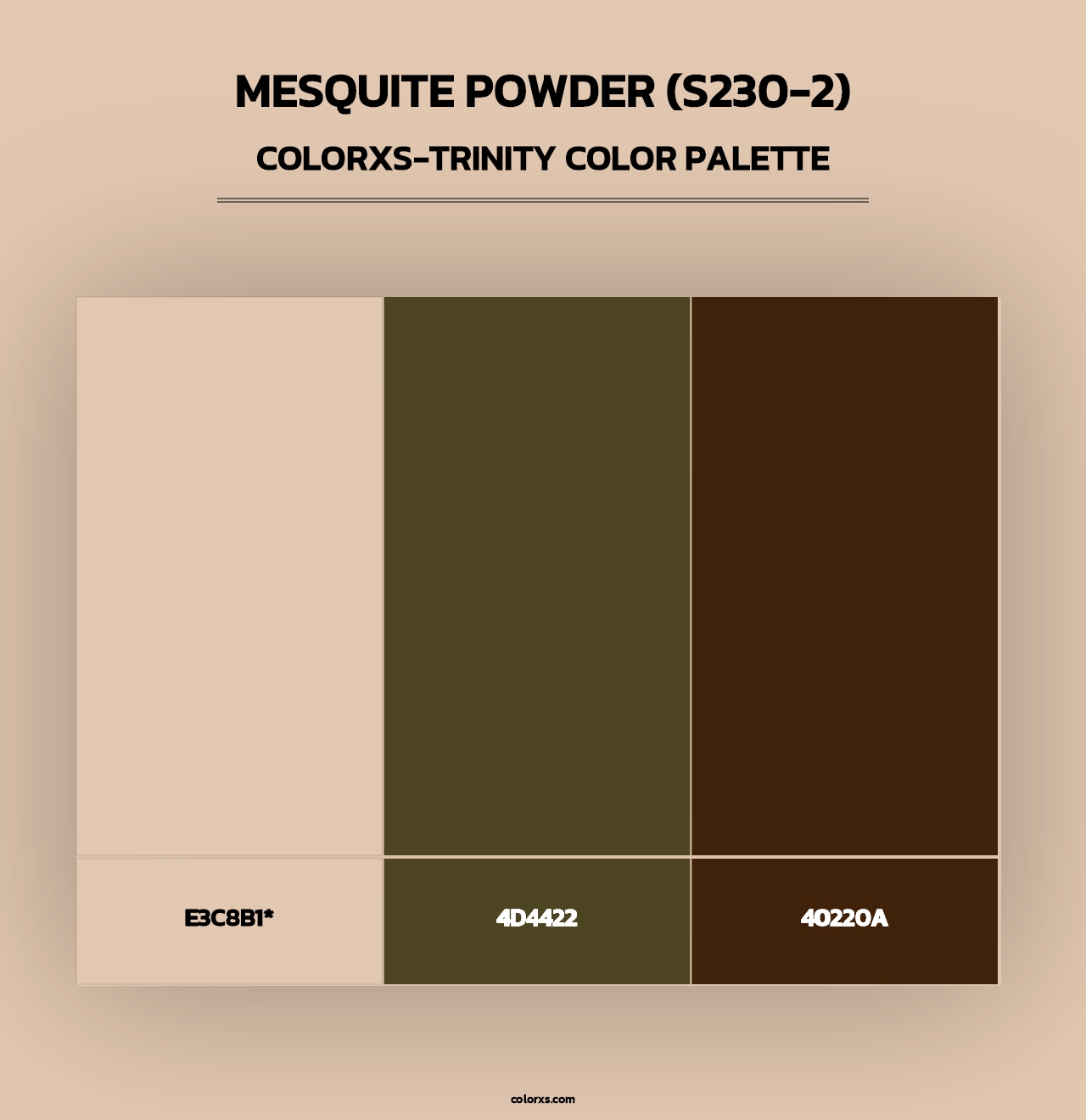Mesquite Powder (S230-2) - Colorxs Trinity Palette
