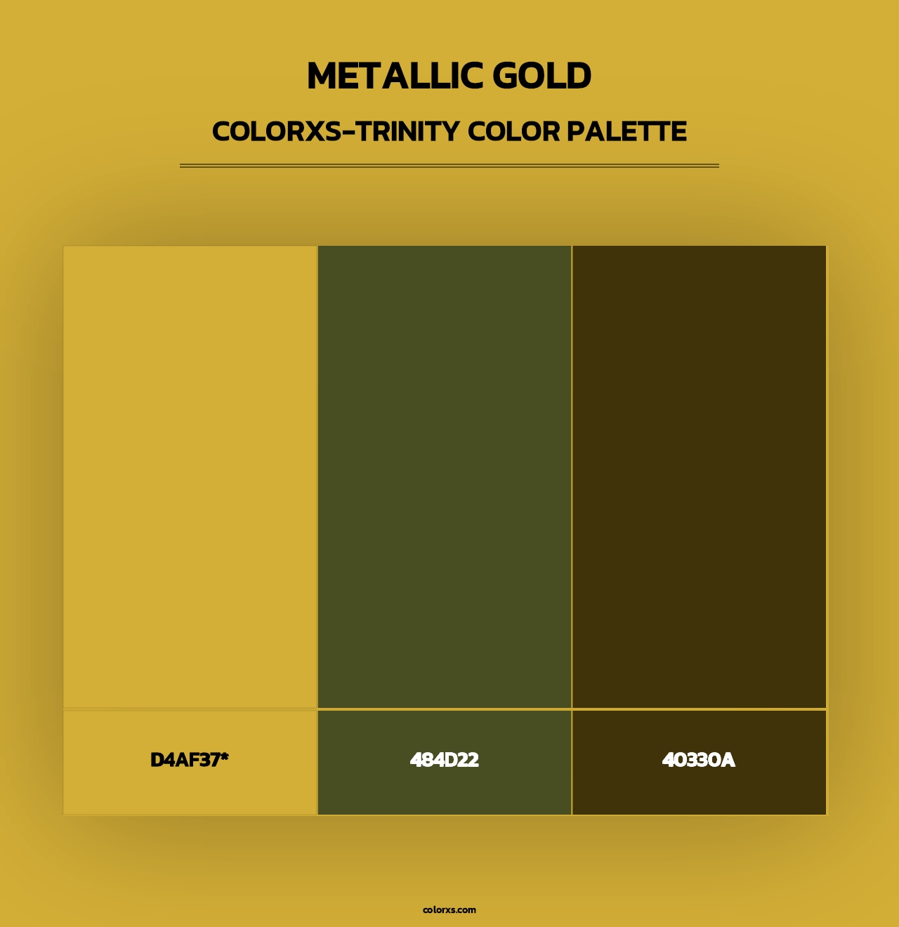 Metallic Gold - Colorxs Trinity Palette
