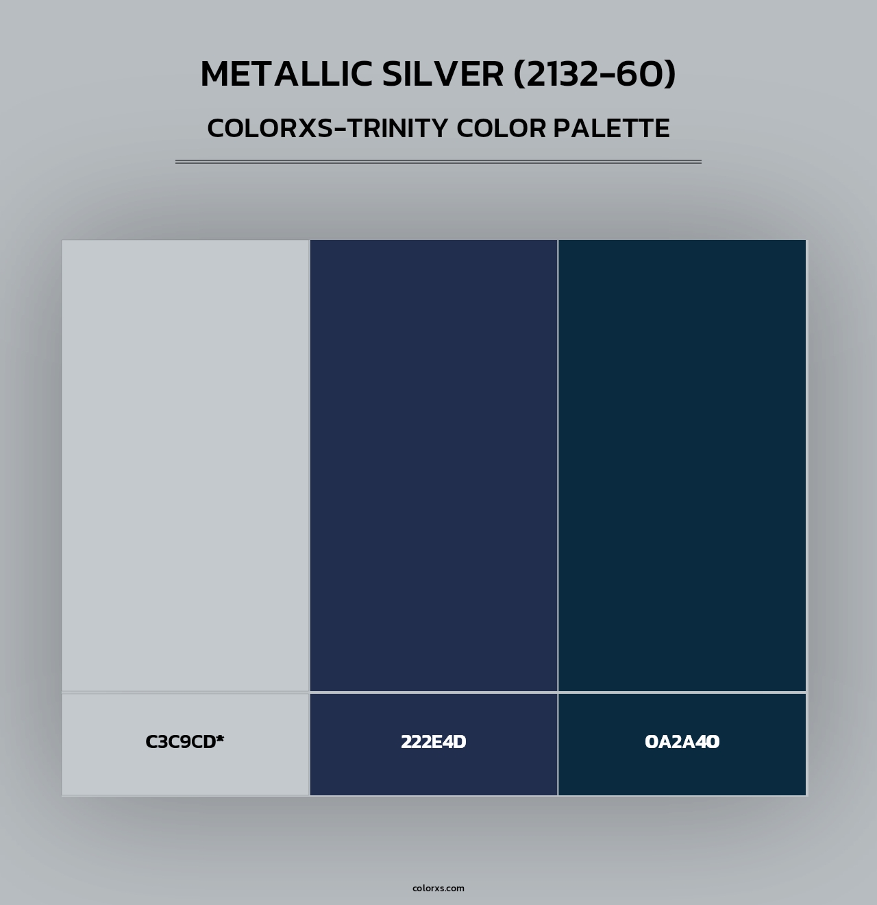 Metallic Silver (2132-60) - Colorxs Trinity Palette