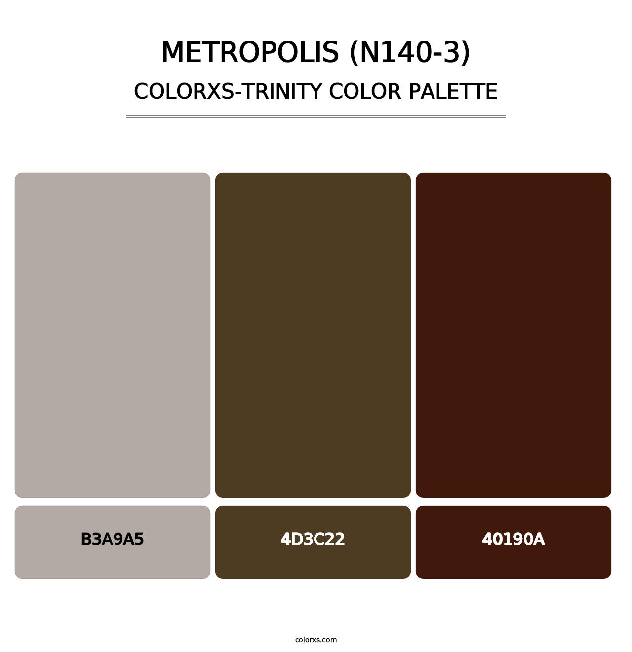 Metropolis (N140-3) - Colorxs Trinity Palette