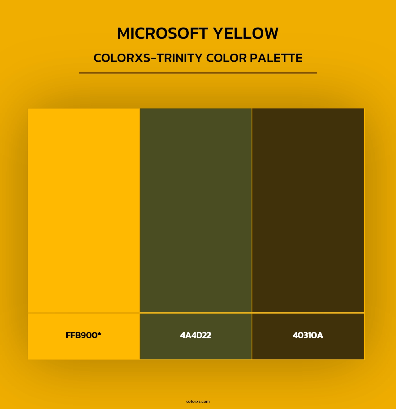 Microsoft Yellow - Colorxs Trinity Palette