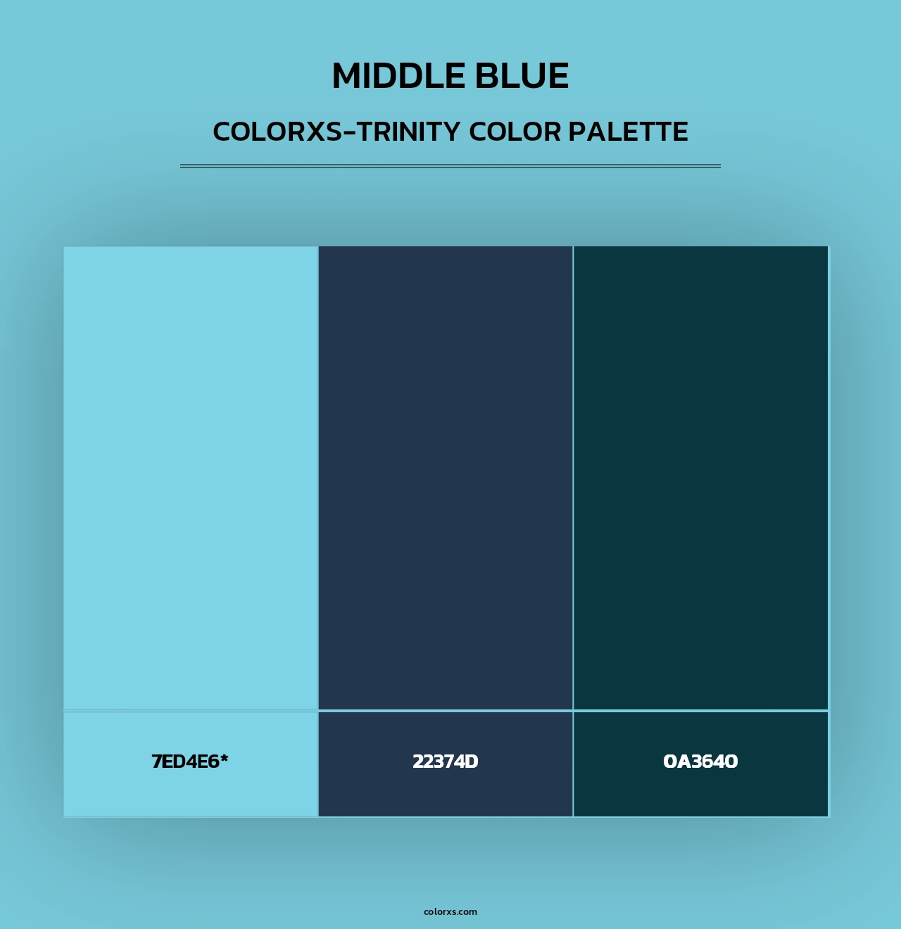 Middle Blue - Colorxs Trinity Palette
