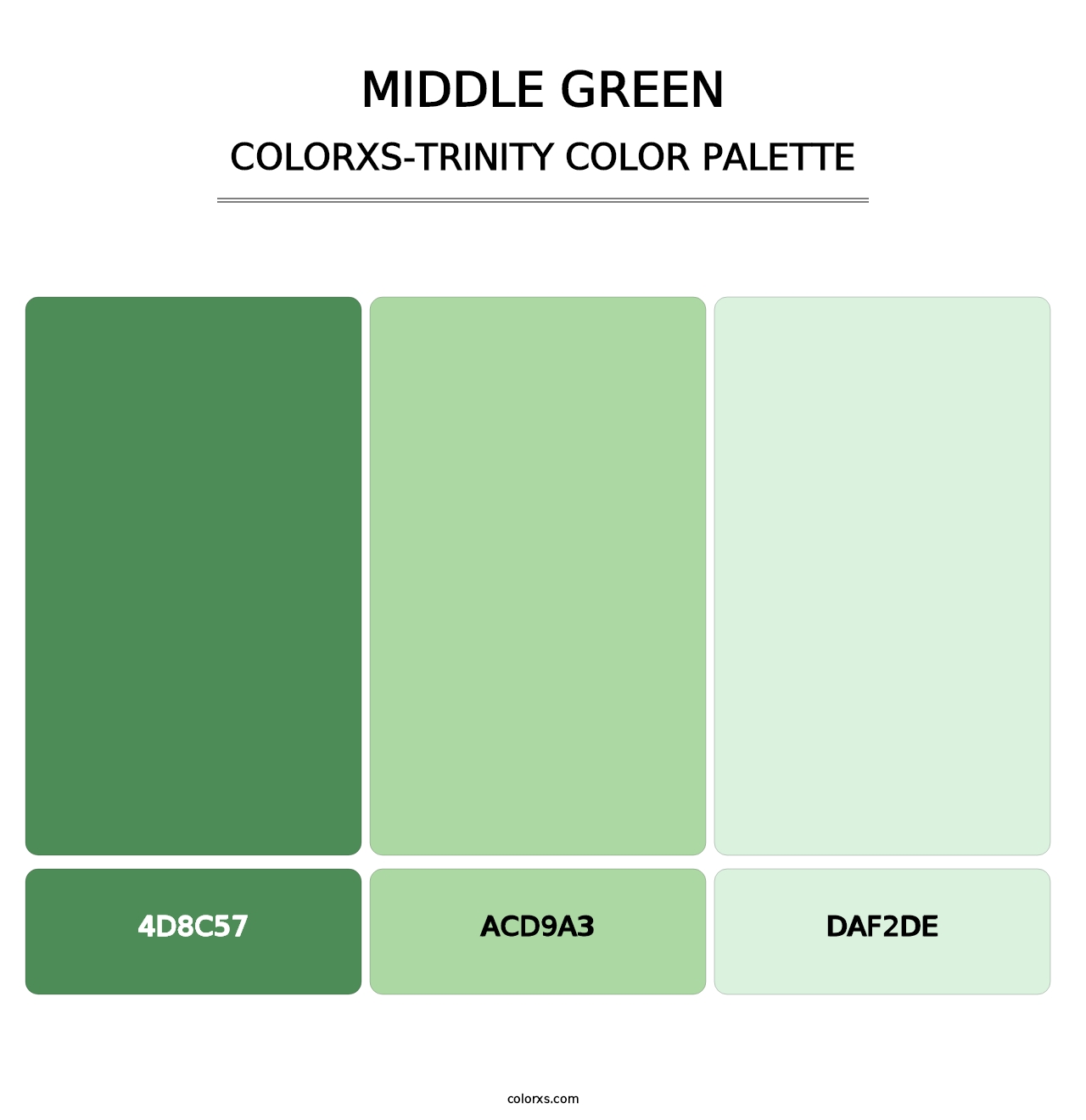 Middle Green - Colorxs Trinity Palette