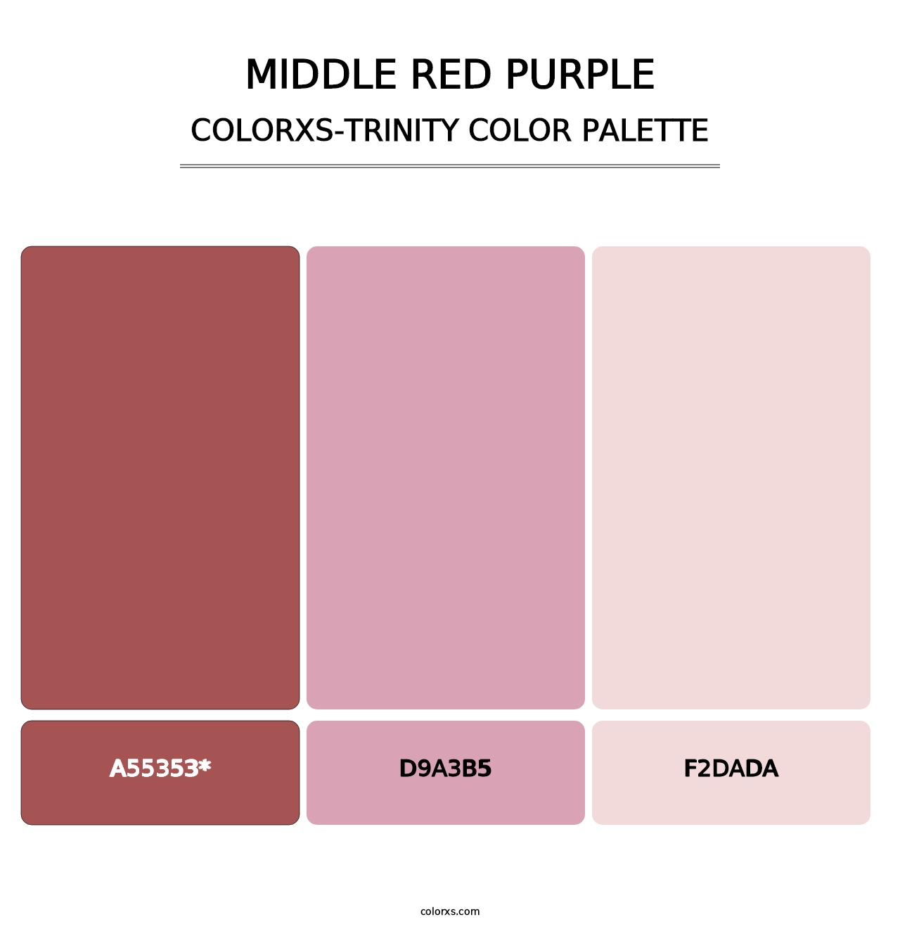 Middle Red Purple - Colorxs Trinity Palette