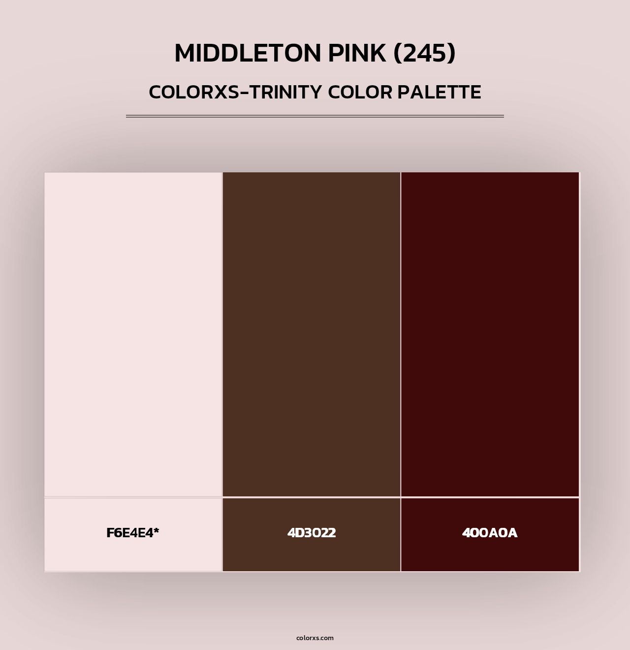 Middleton Pink (245) - Colorxs Trinity Palette