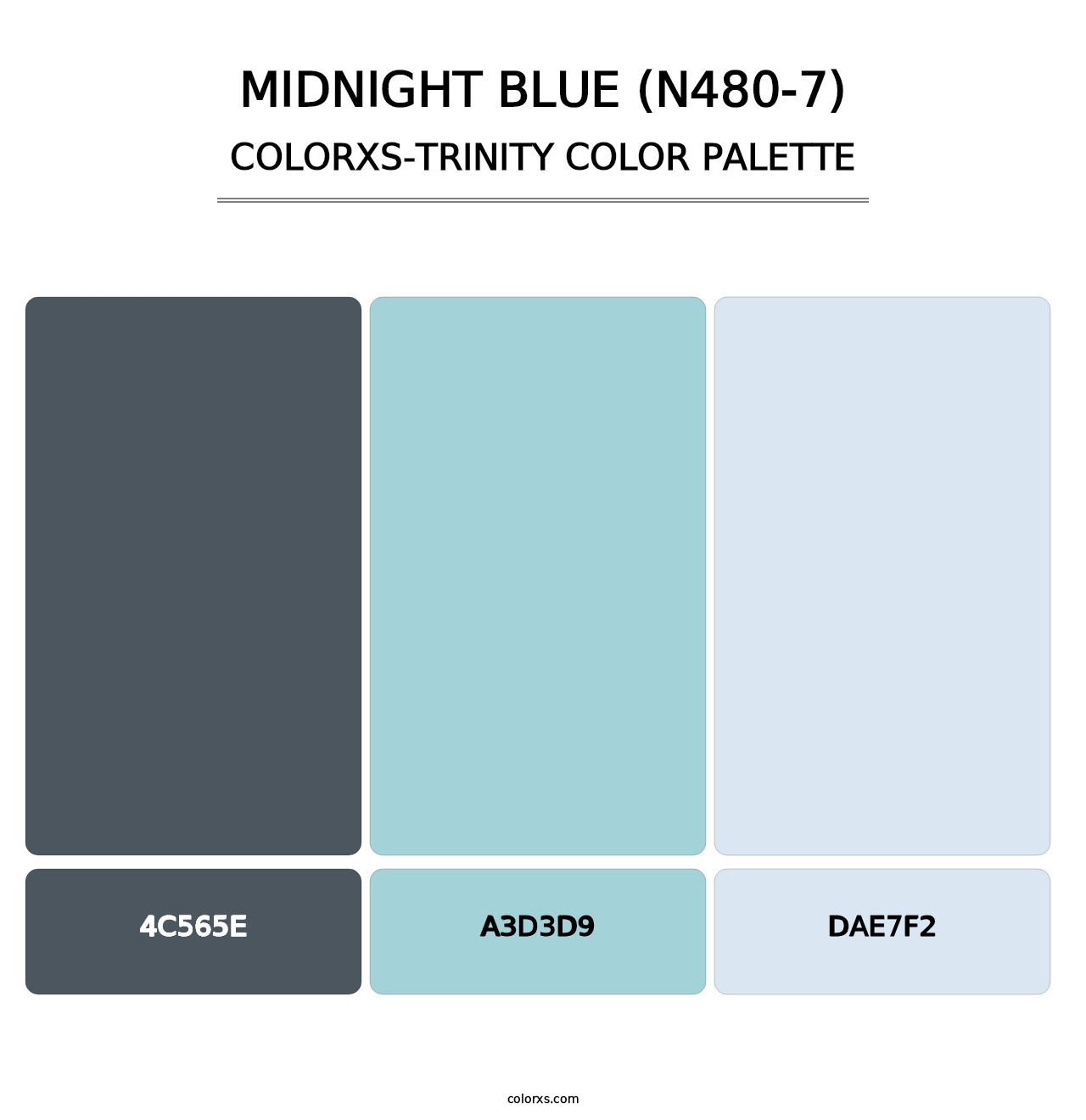 Midnight Blue (N480-7) - Colorxs Trinity Palette