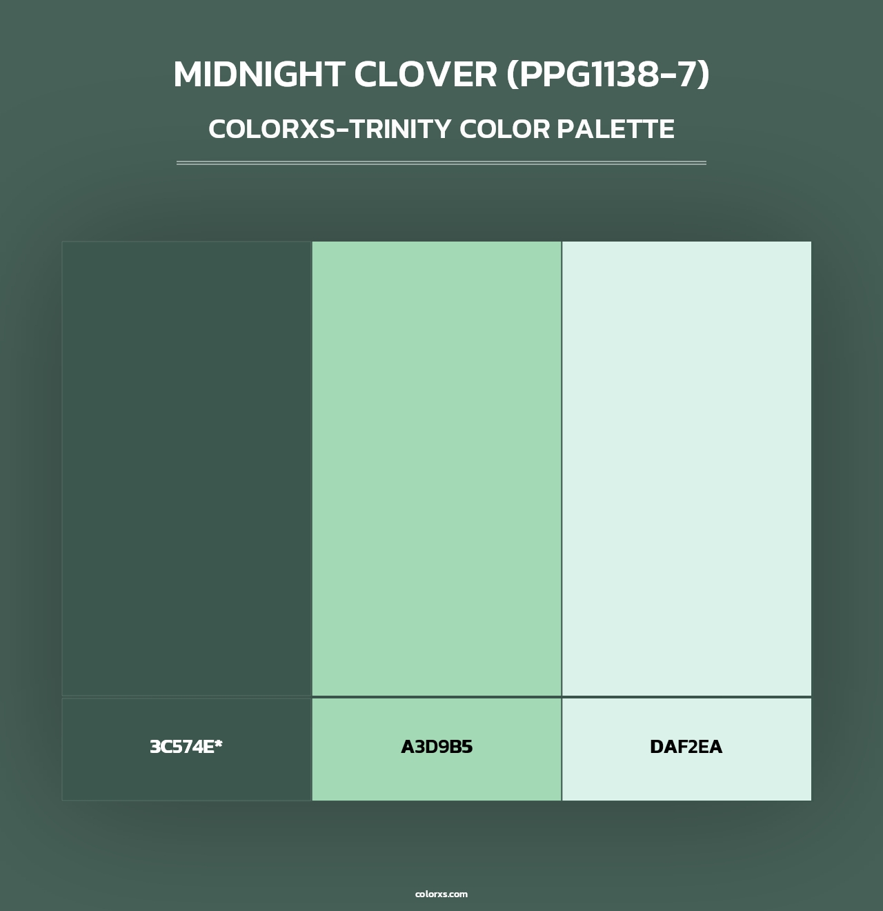 Midnight Clover (PPG1138-7) - Colorxs Trinity Palette