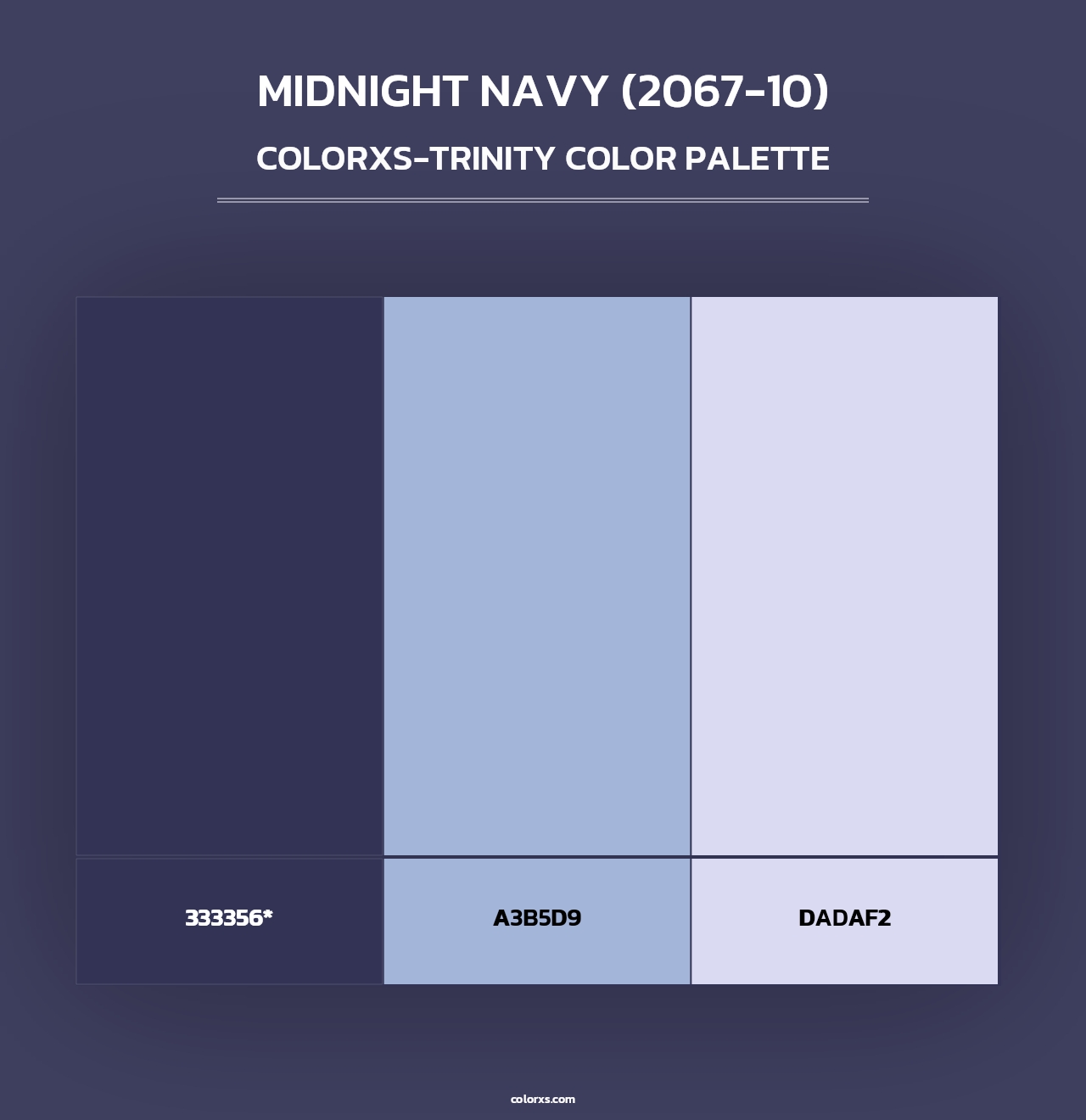 Midnight Navy (2067-10) - Colorxs Trinity Palette