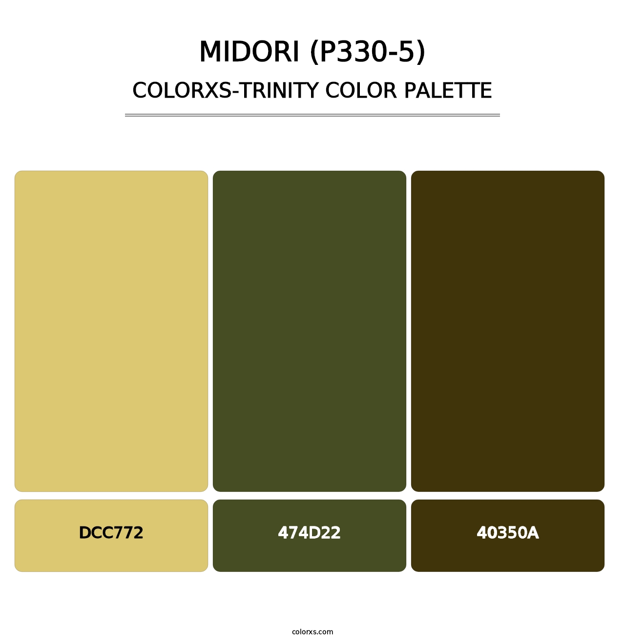 Midori (P330-5) - Colorxs Trinity Palette