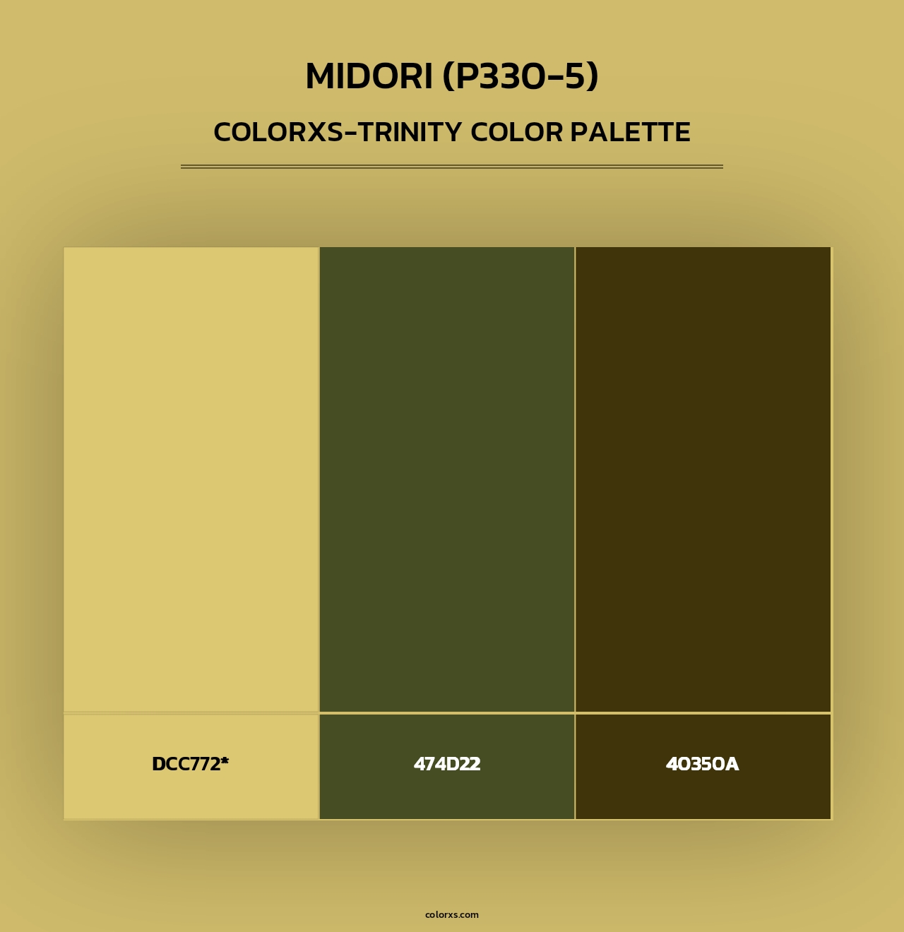 Midori (P330-5) - Colorxs Trinity Palette