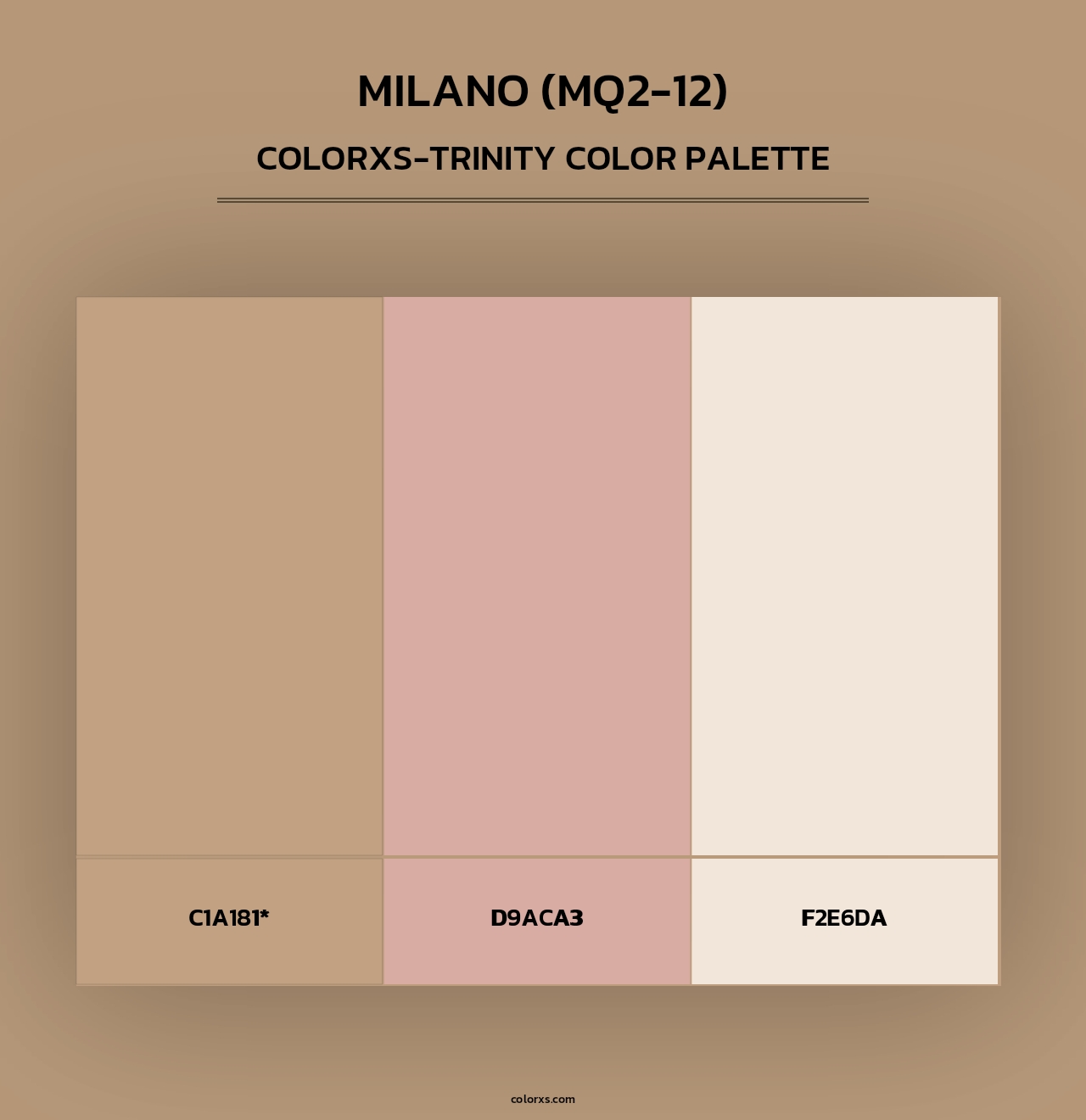Milano (MQ2-12) - Colorxs Trinity Palette