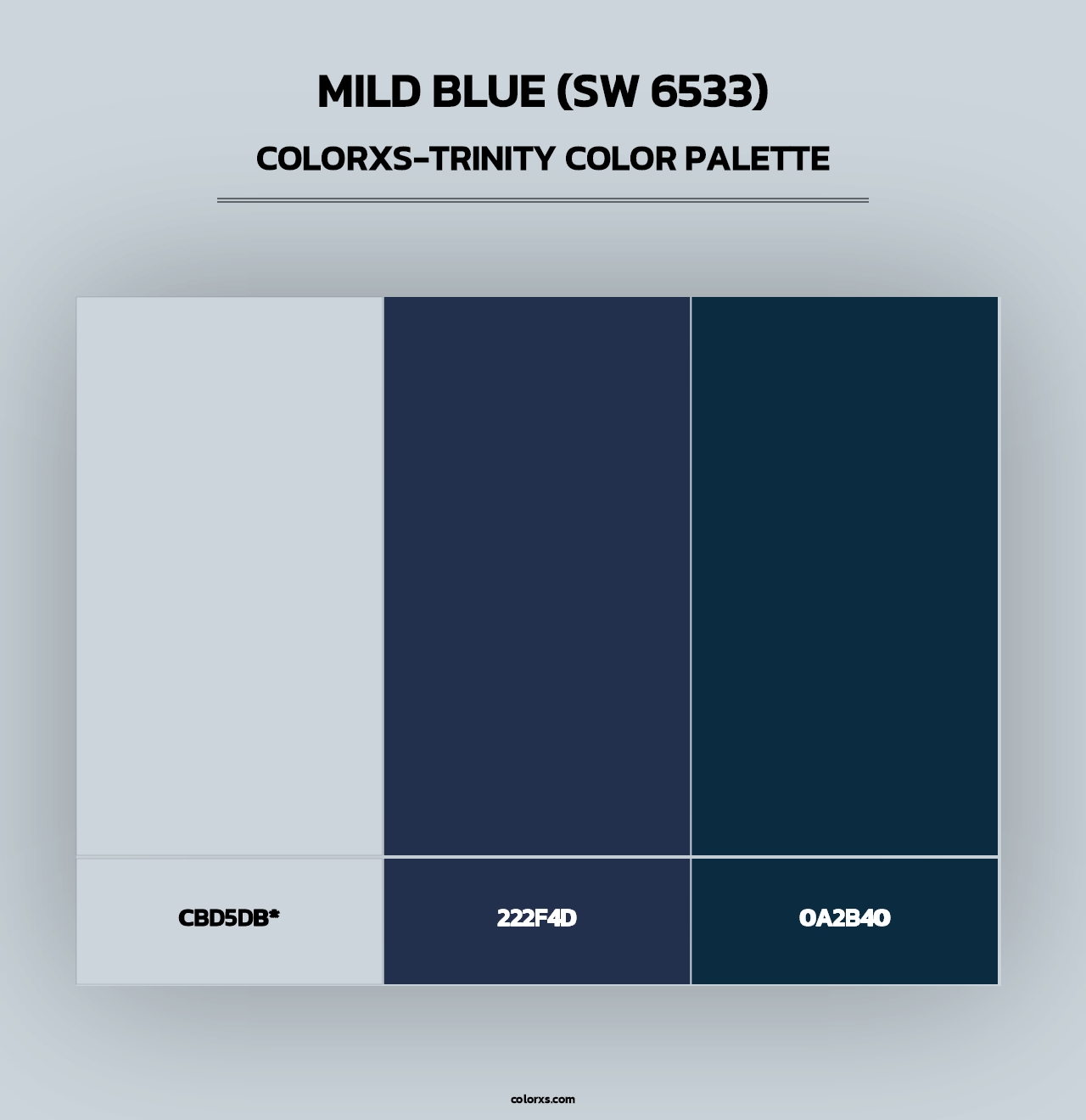 Mild Blue (SW 6533) - Colorxs Trinity Palette