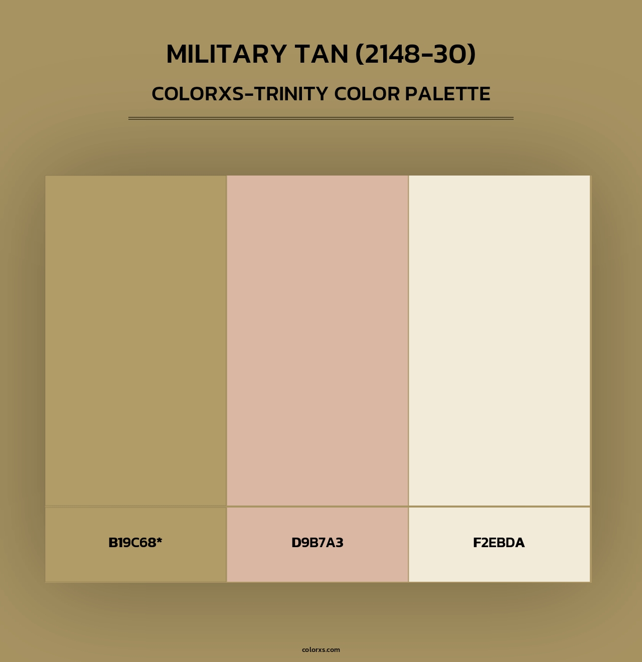 Military Tan (2148-30) - Colorxs Trinity Palette