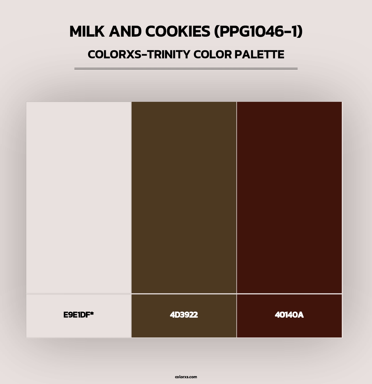 Milk And Cookies (PPG1046-1) - Colorxs Trinity Palette