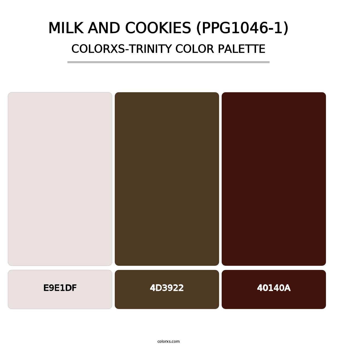 Milk And Cookies (PPG1046-1) - Colorxs Trinity Palette