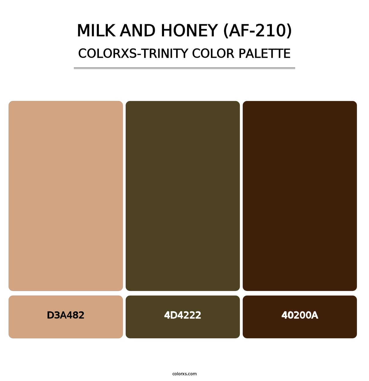 Milk and Honey (AF-210) - Colorxs Trinity Palette