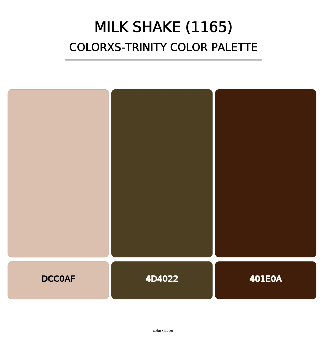 Milk Shake (1165) - Colorxs Trinity Palette