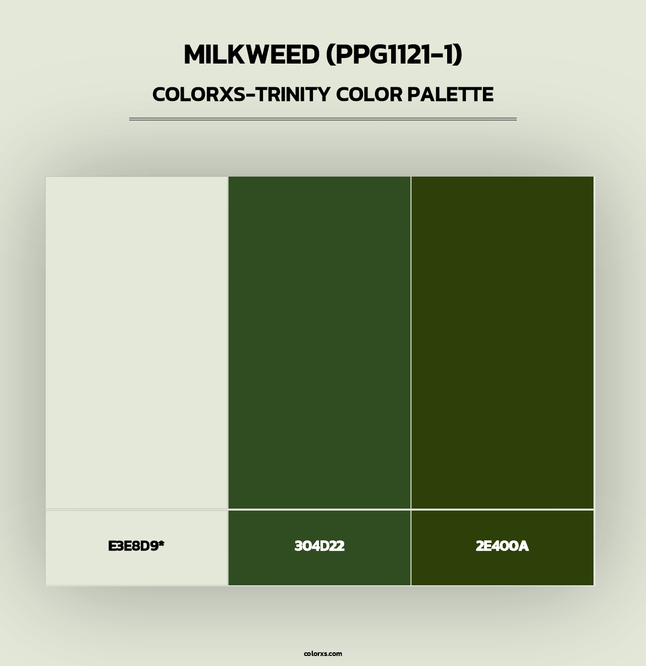 Milkweed (PPG1121-1) - Colorxs Trinity Palette