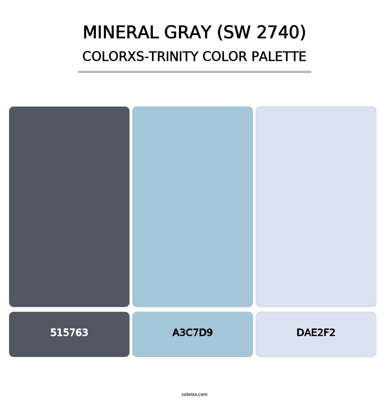 Mineral Gray (SW 2740) - Colorxs Trinity Palette