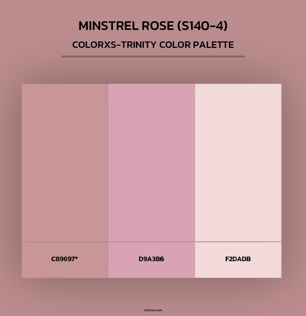 Minstrel Rose (S140-4) - Colorxs Trinity Palette