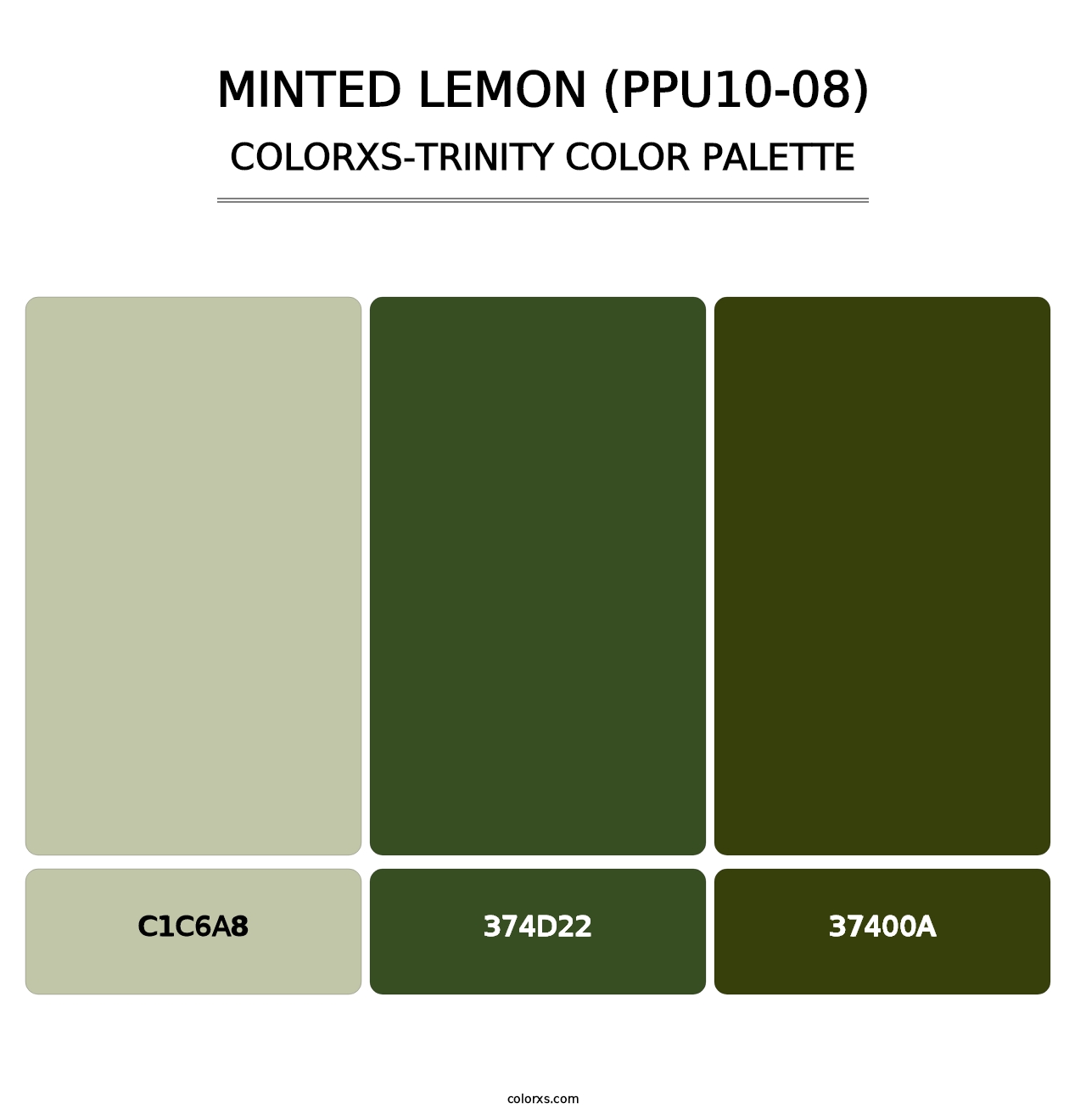 Minted Lemon (PPU10-08) - Colorxs Trinity Palette