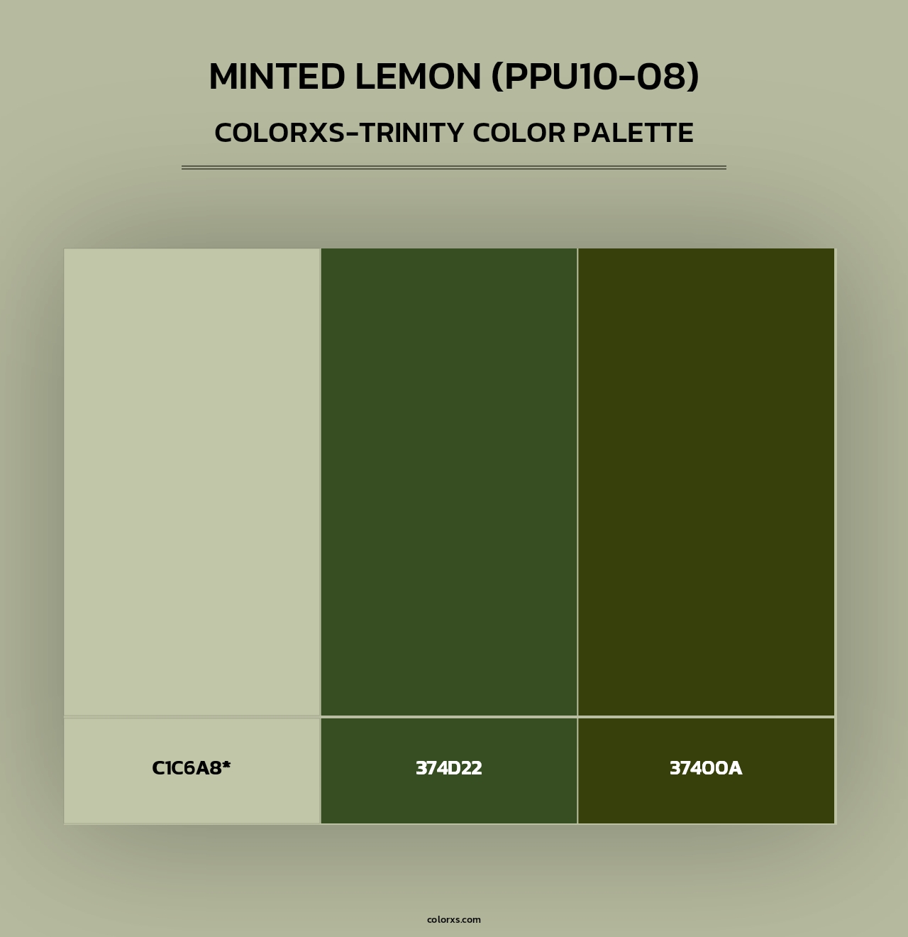 Minted Lemon (PPU10-08) - Colorxs Trinity Palette