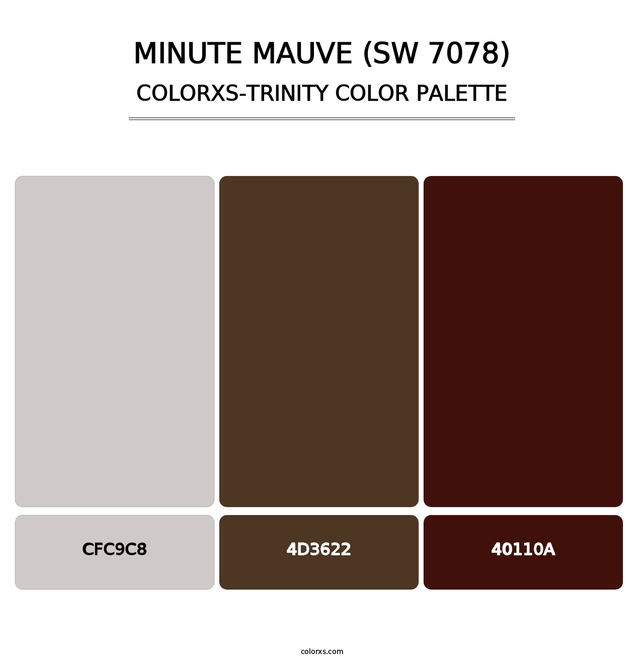 Minute Mauve (SW 7078) - Colorxs Trinity Palette