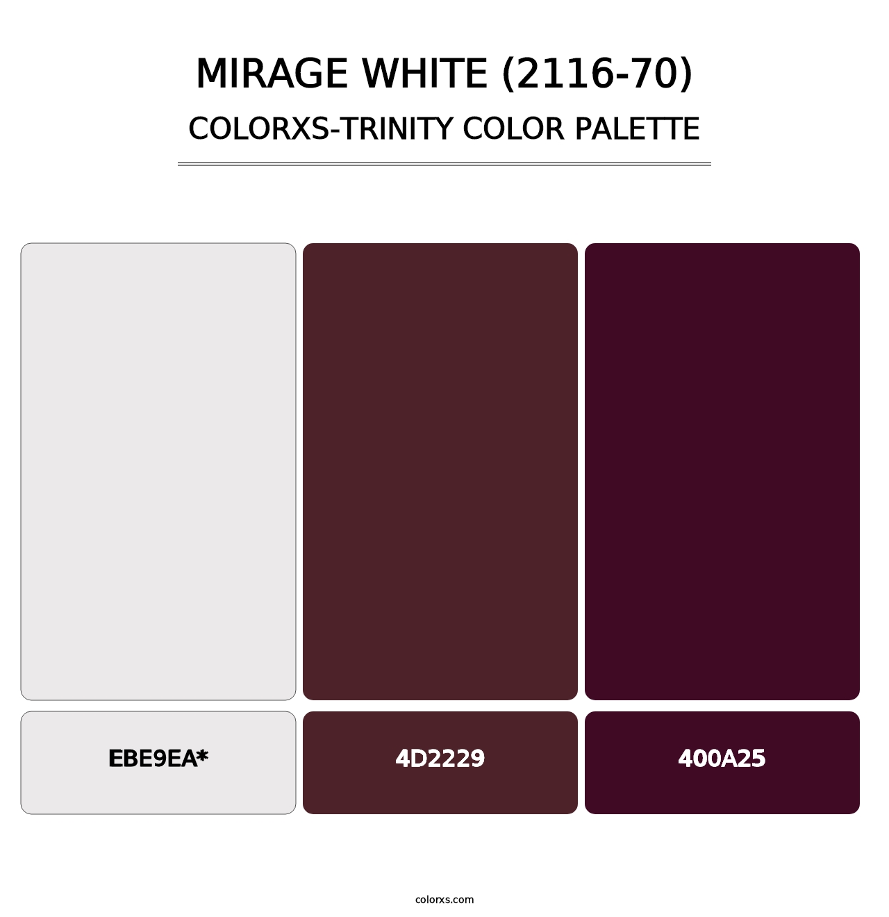 Mirage White (2116-70) - Colorxs Trinity Palette