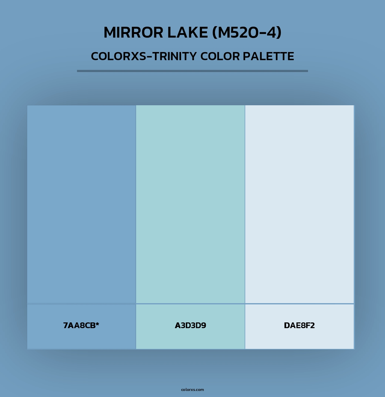 Mirror Lake (M520-4) - Colorxs Trinity Palette