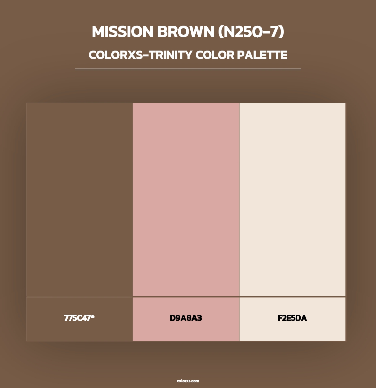 Mission Brown (N250-7) - Colorxs Trinity Palette