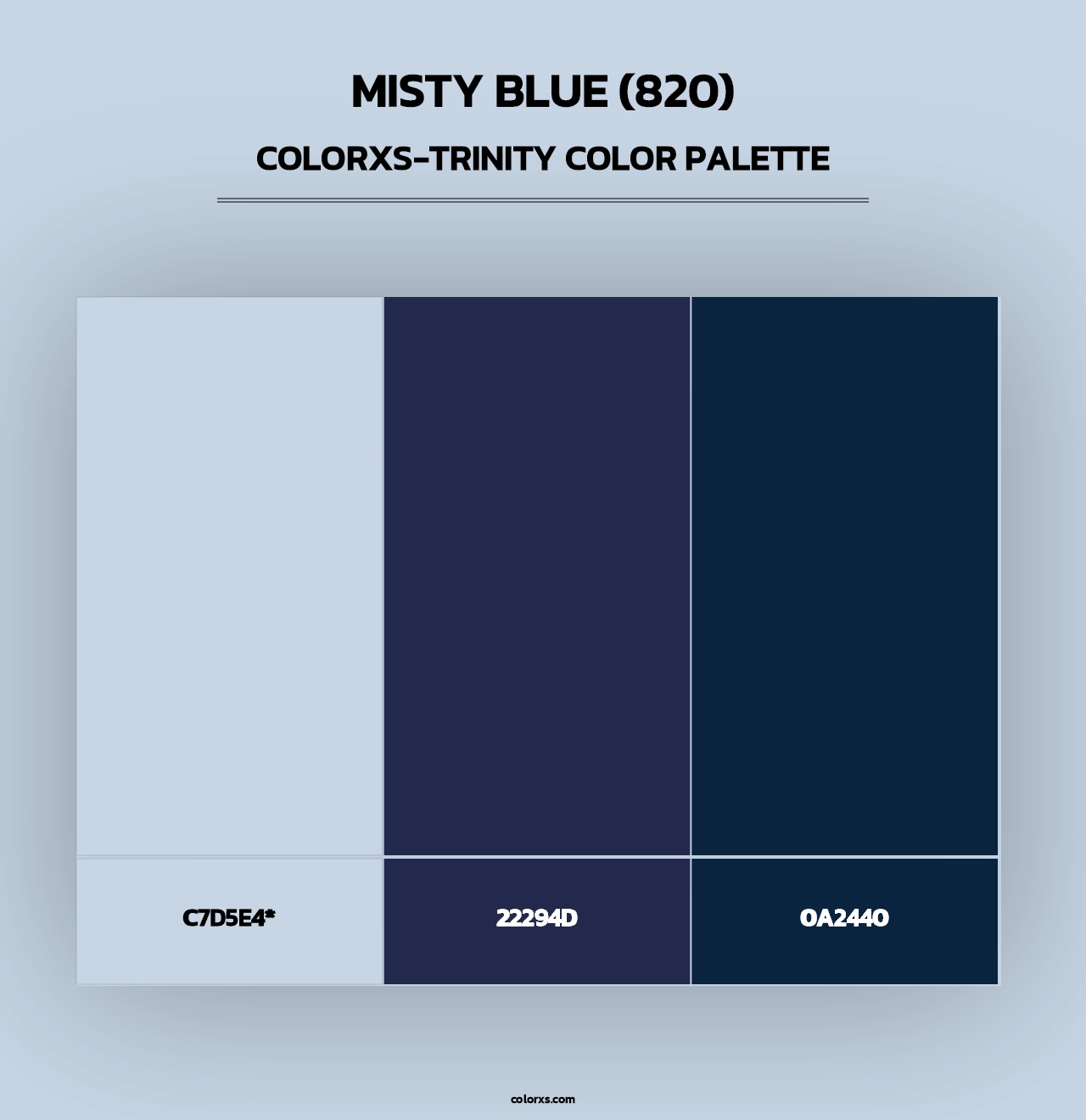 Misty Blue (820) - Colorxs Trinity Palette