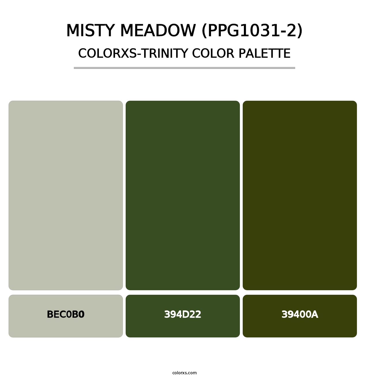 Misty Meadow (PPG1031-2) - Colorxs Trinity Palette