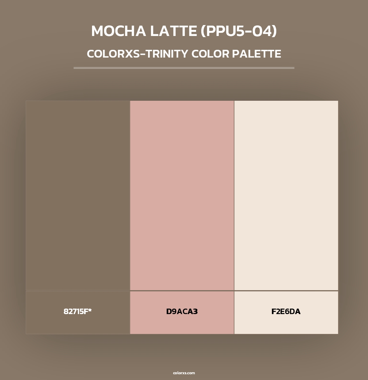 Mocha Latte (PPU5-04) - Colorxs Trinity Palette