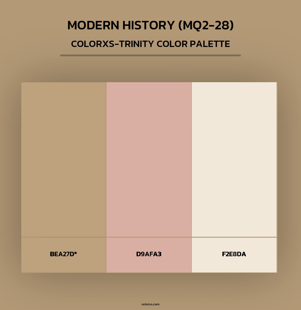 Modern History (MQ2-28) - Colorxs Trinity Palette