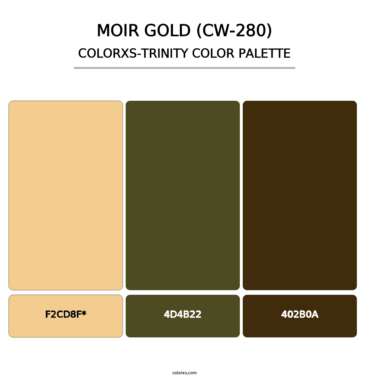 Moir Gold (CW-280) - Colorxs Trinity Palette