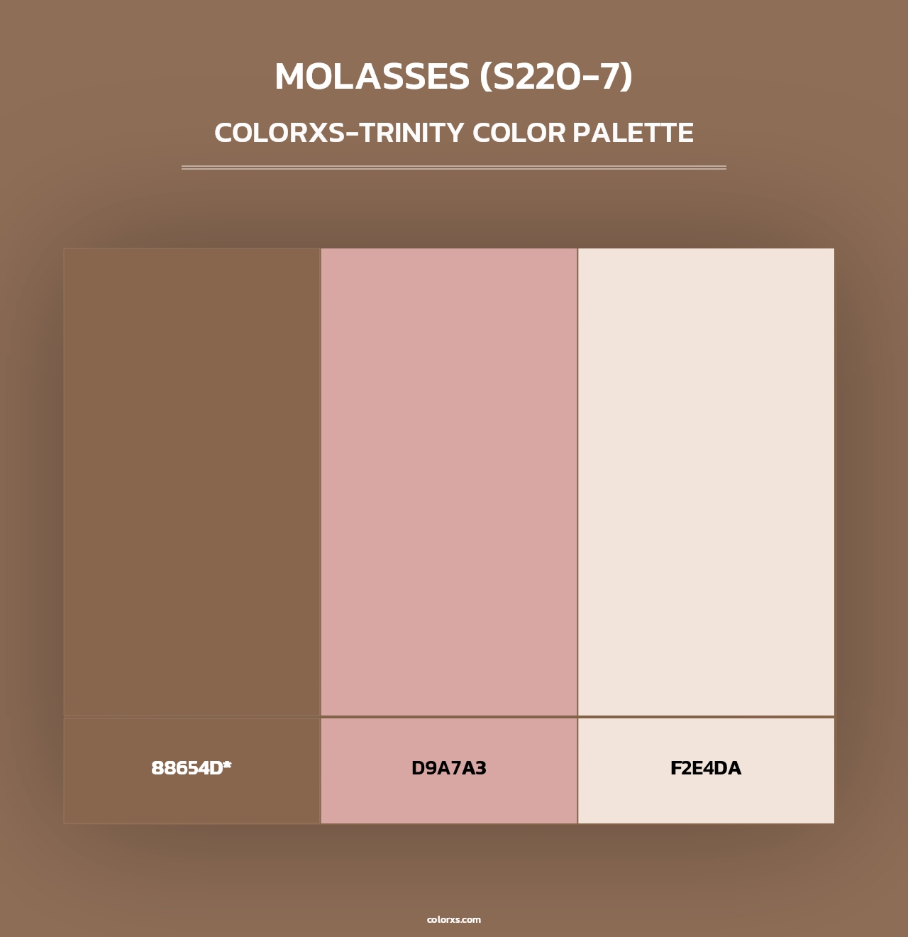 Molasses (S220-7) - Colorxs Trinity Palette