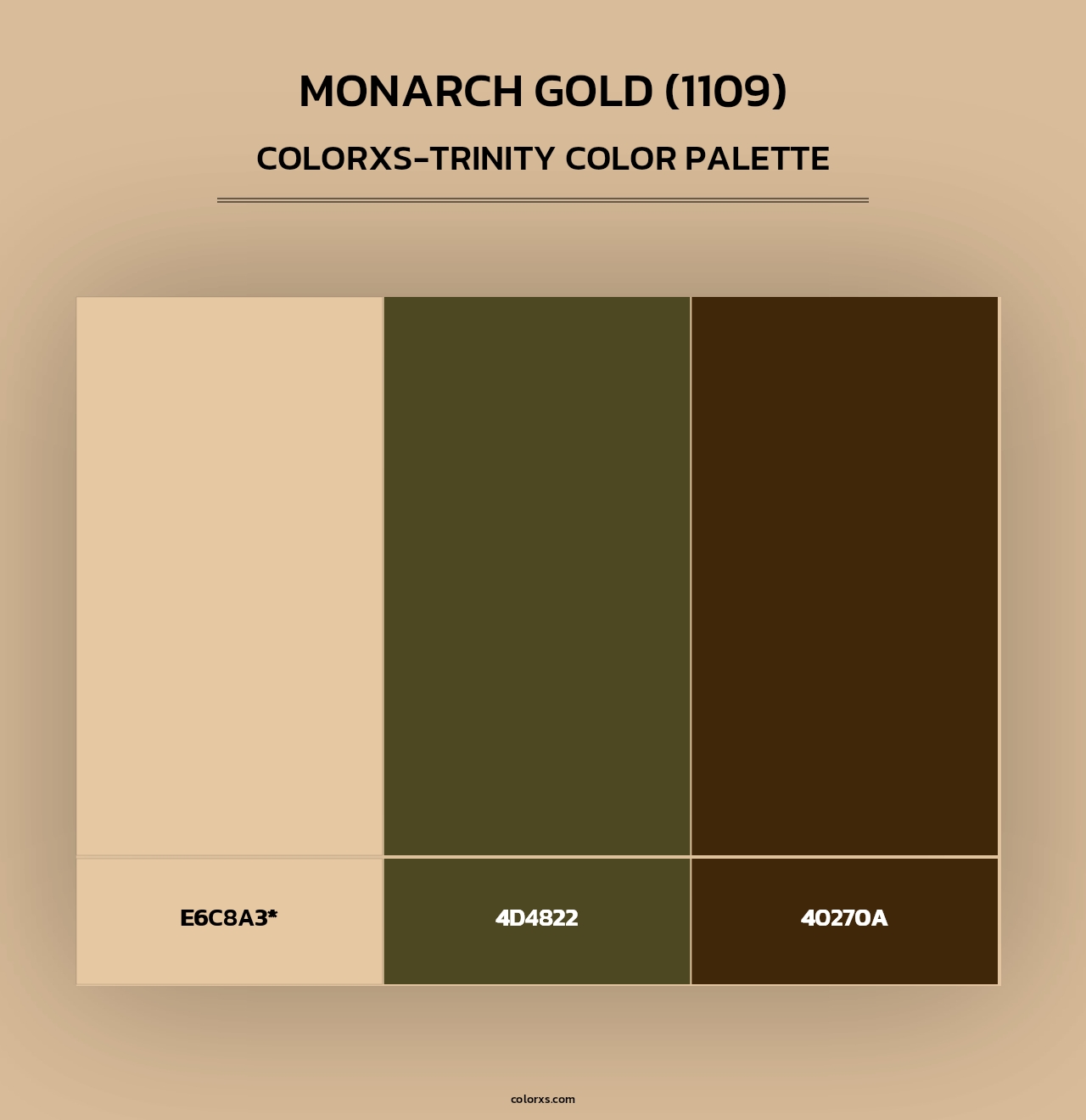 Monarch Gold (1109) - Colorxs Trinity Palette