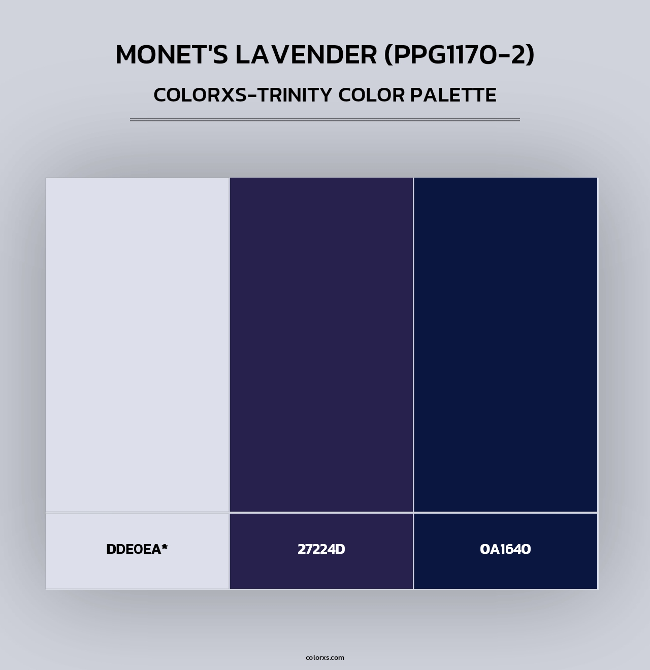 Monet's Lavender (PPG1170-2) - Colorxs Trinity Palette