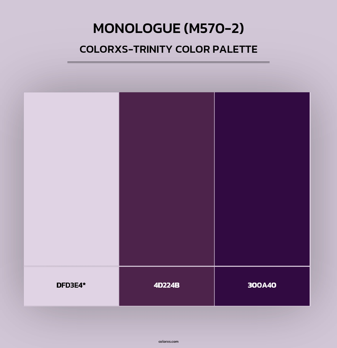 Monologue (M570-2) - Colorxs Trinity Palette