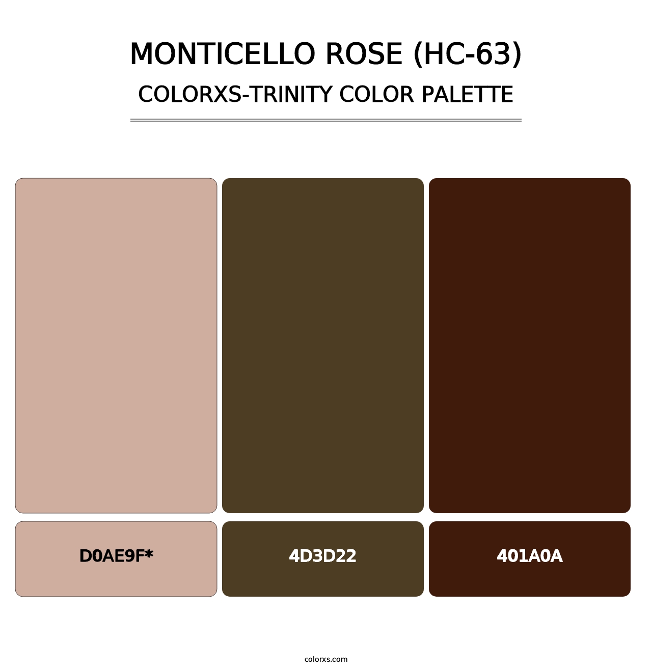 Monticello Rose (HC-63) - Colorxs Trinity Palette
