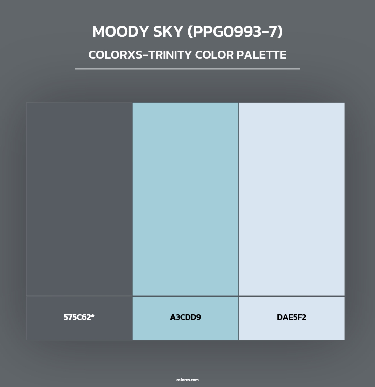 Moody Sky (PPG0993-7) - Colorxs Trinity Palette