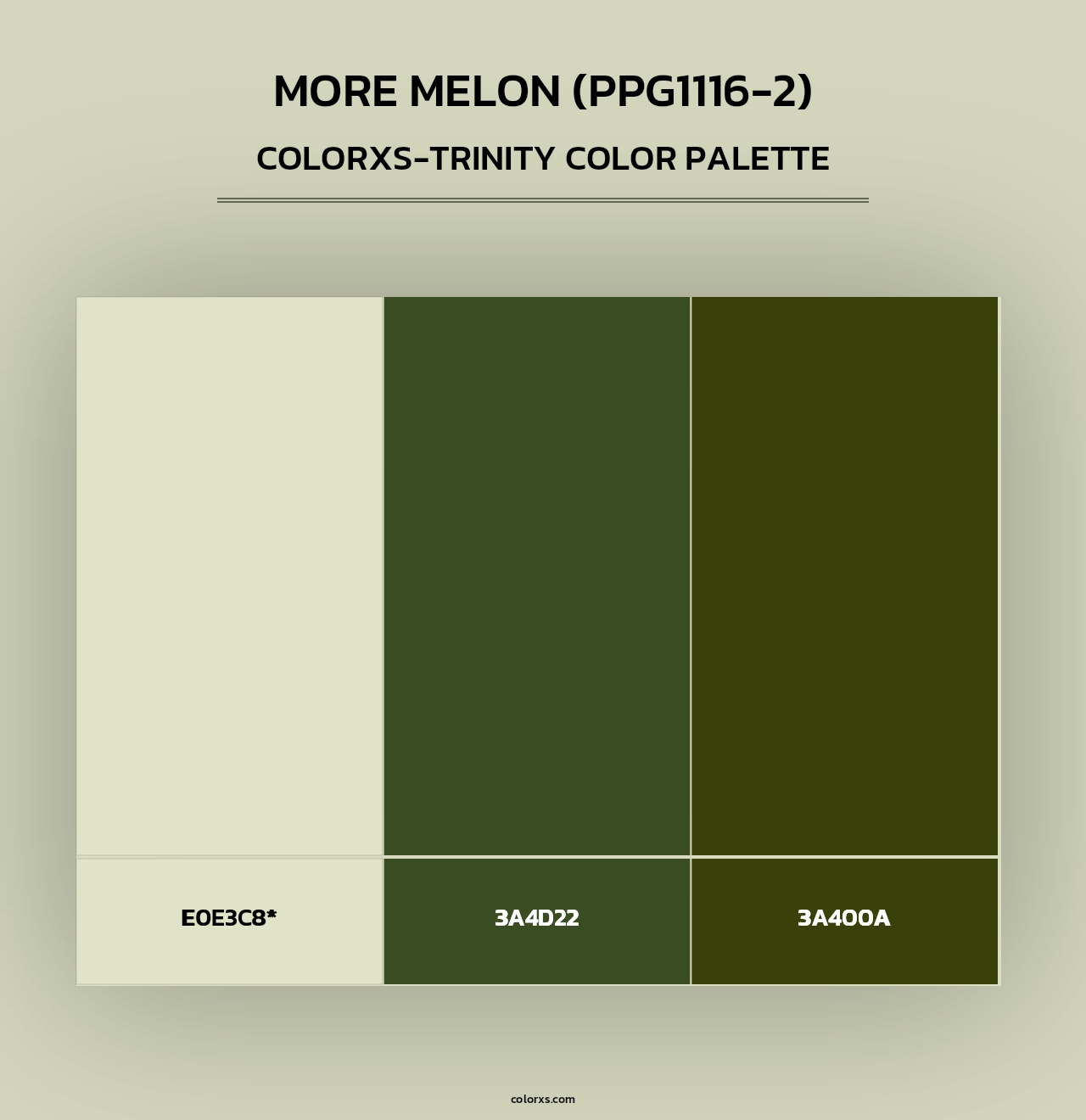 More Melon (PPG1116-2) - Colorxs Trinity Palette