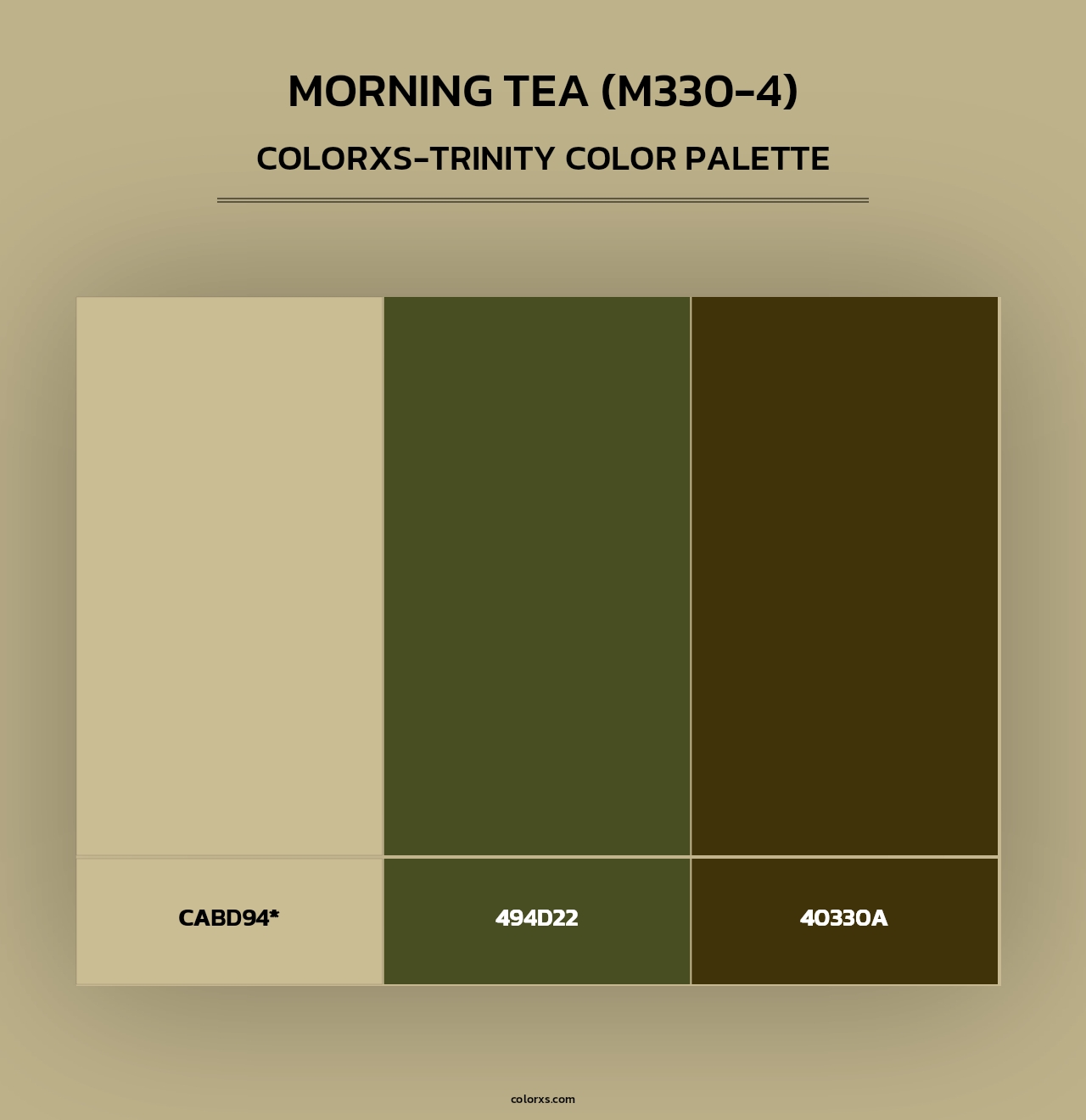 Morning Tea (M330-4) - Colorxs Trinity Palette