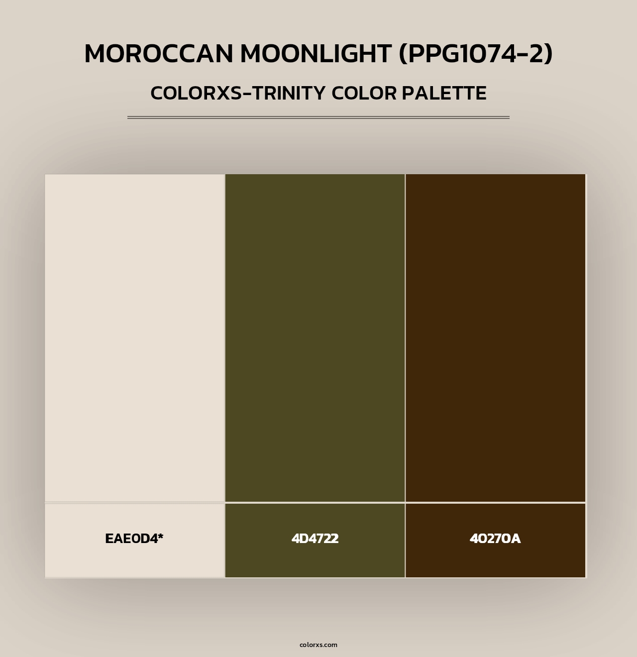 Moroccan Moonlight (PPG1074-2) - Colorxs Trinity Palette