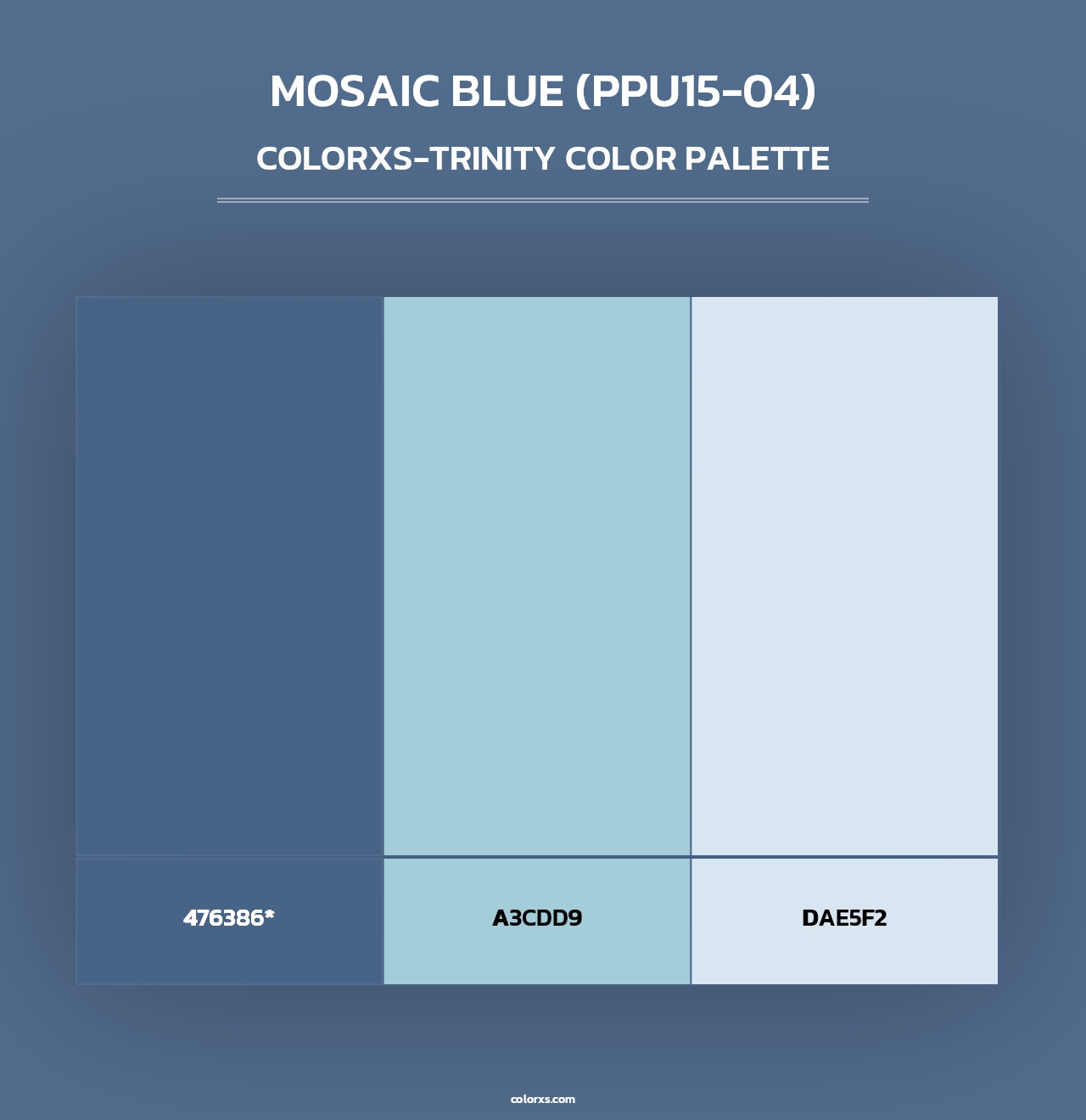 Mosaic Blue (PPU15-04) - Colorxs Trinity Palette