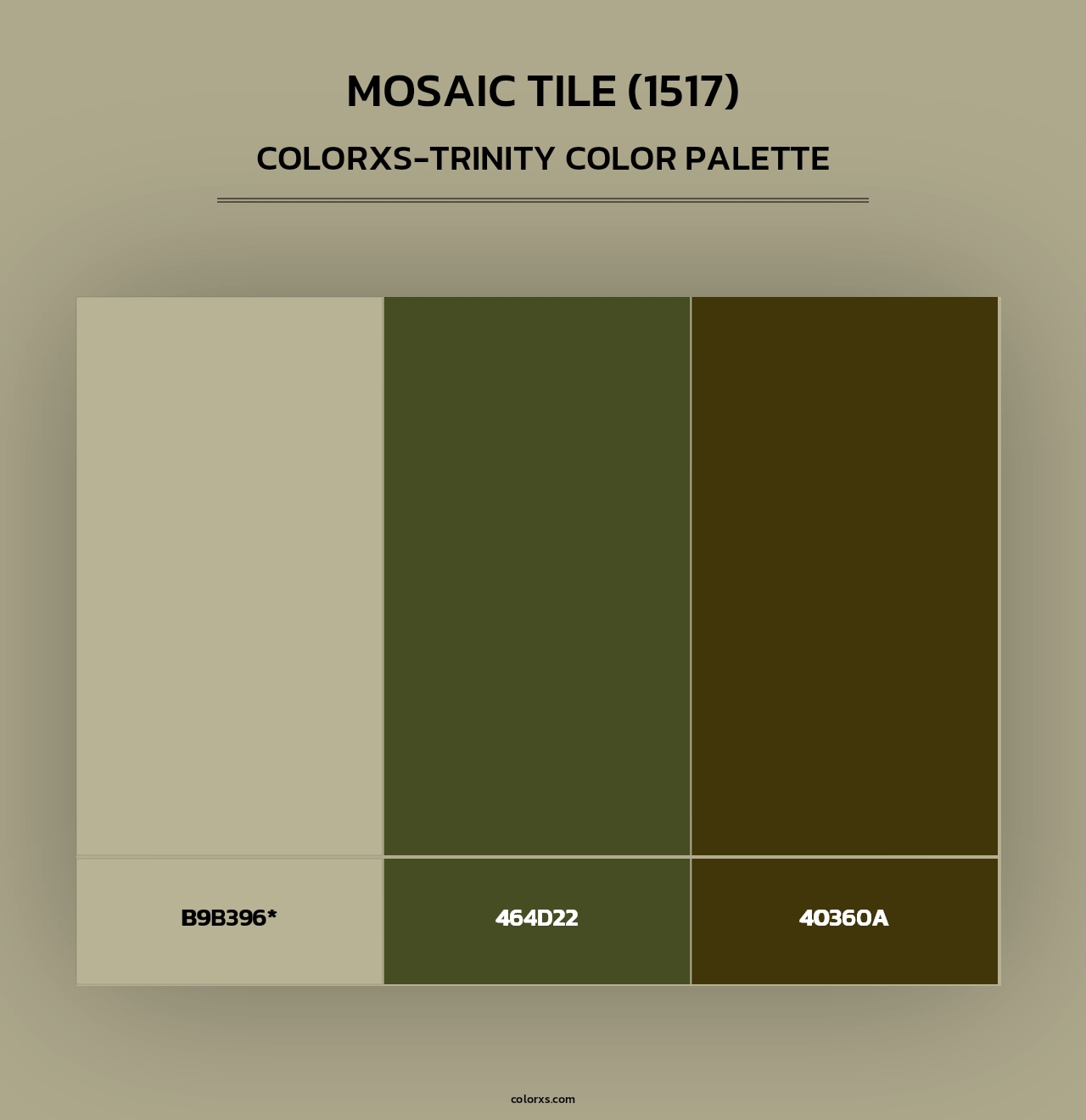 Mosaic Tile (1517) - Colorxs Trinity Palette