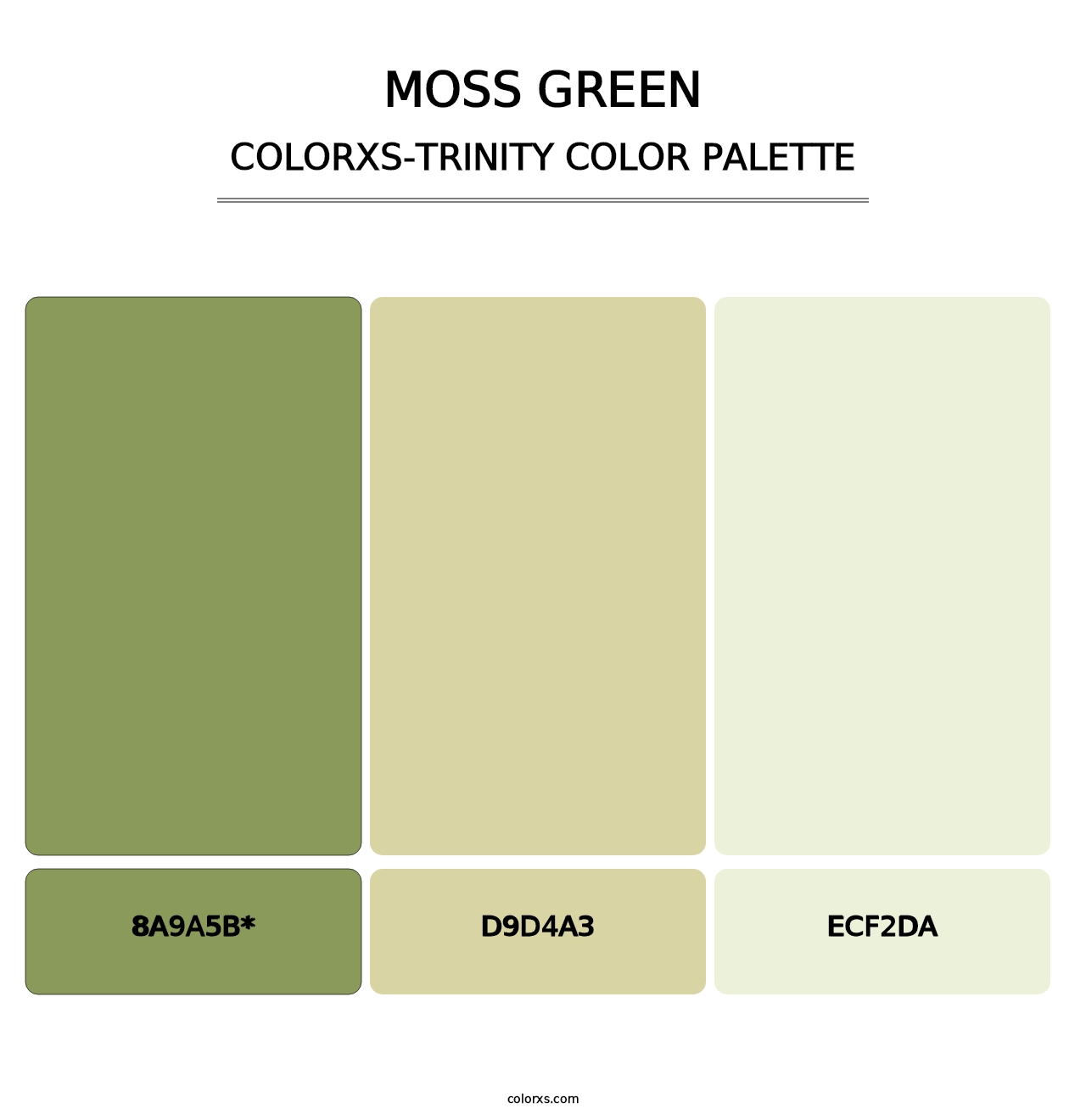 Moss Green - Colorxs Trinity Palette